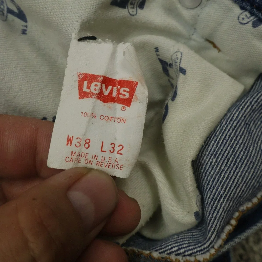 Vintage Levi's 557 Jeans 35X30 Blue Denim Made in USA 80s